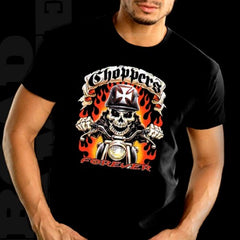 Biker Shirts - "Chopper Ghost Rider" Biker Shirt
