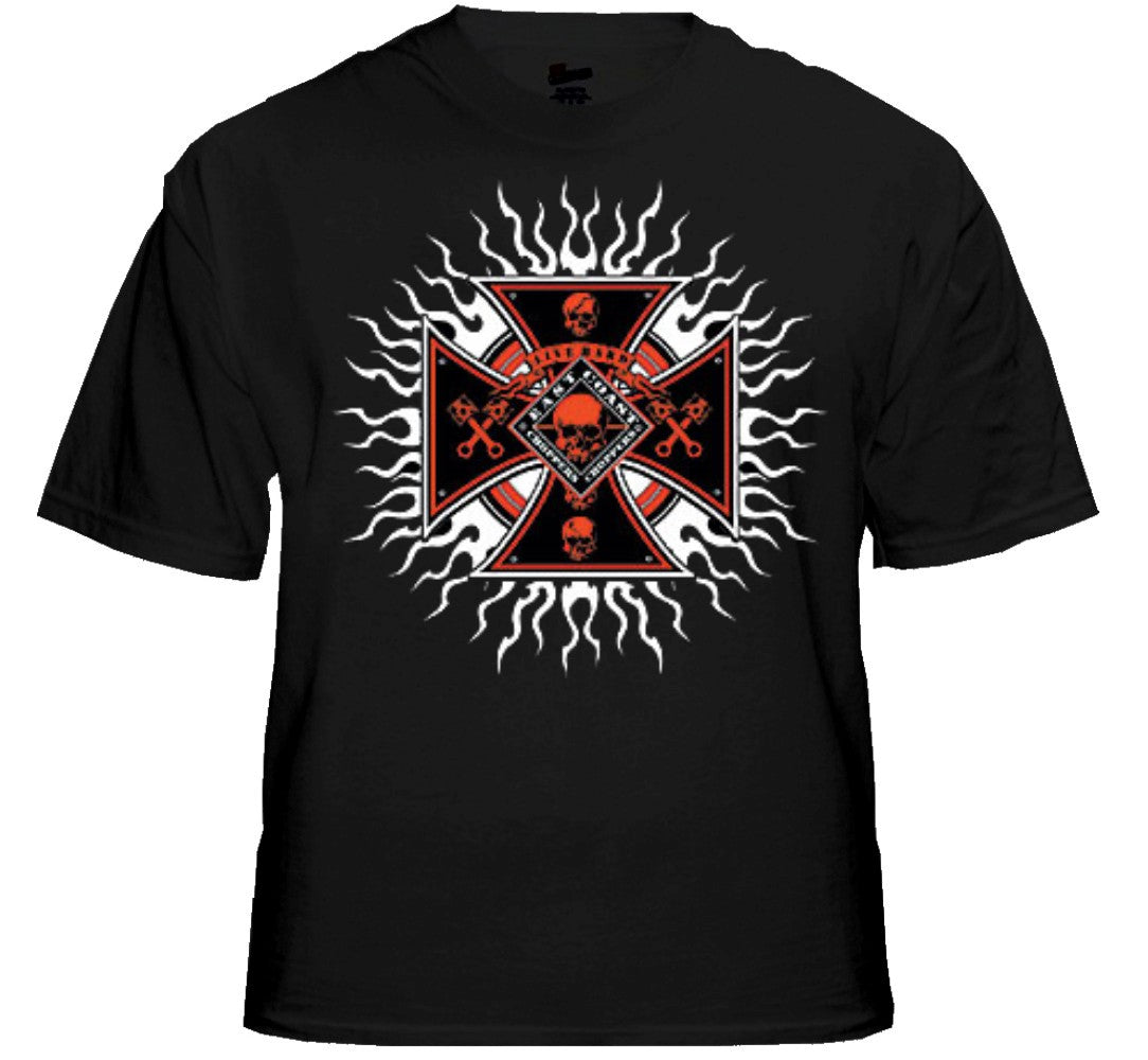 Biker Shirts - "Chopper Plasma Burst" Biker Shirt