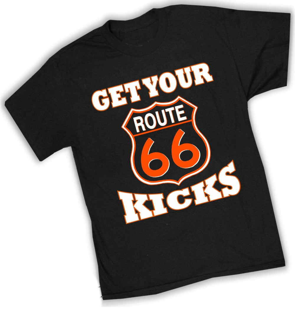 Biker Shirts - "Get Your Kicks Route 66" Biker Shirt