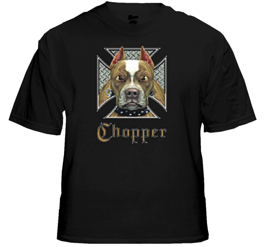 Biker Shirts - "Pit Bull Chopper" Biker Shirt