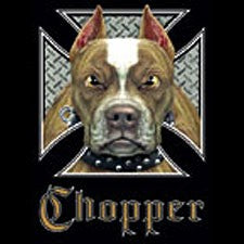 Biker Shirts - "Pit Bull Chopper" Biker Shirt