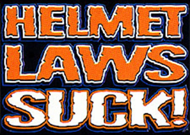 Helmet Laws Suck