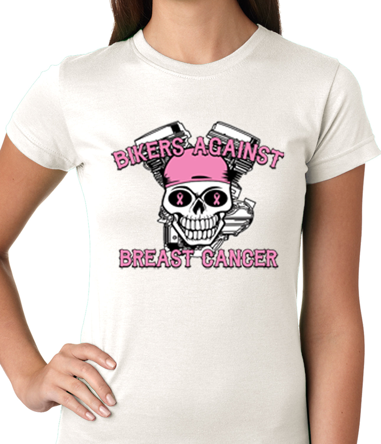 Bikers Against Breast Cancer Ladies T-shirt