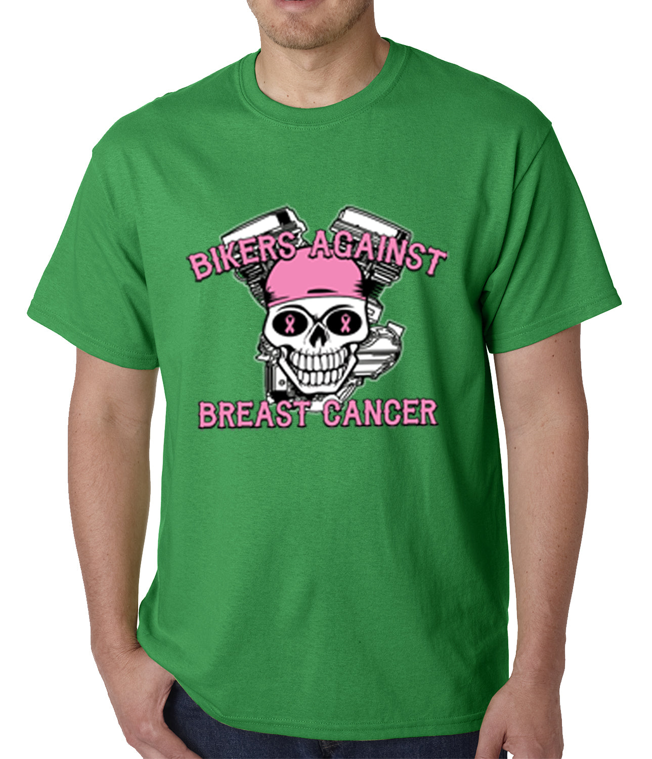 Bikers Against Breast Cancer Mens T-shirt