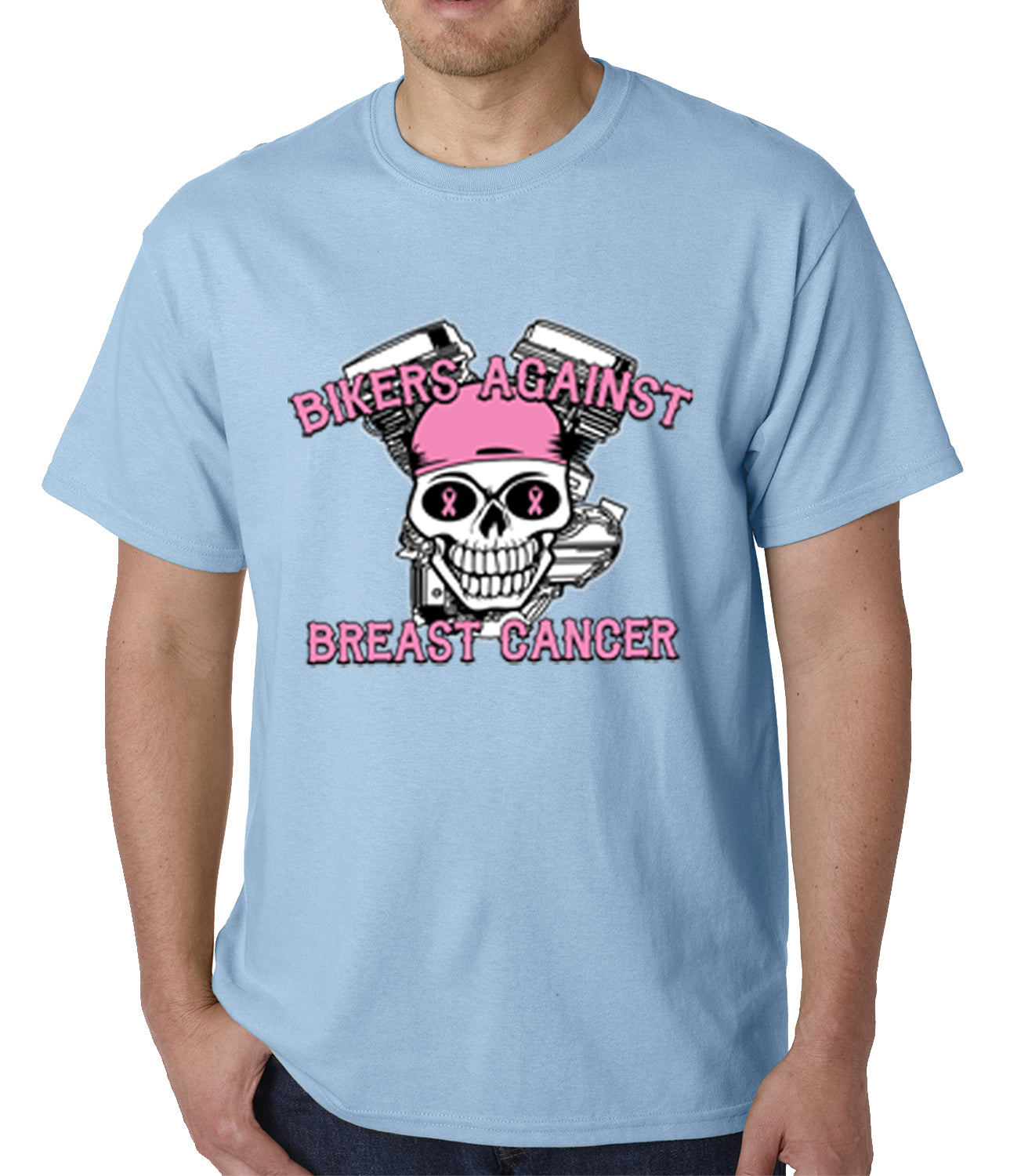 Bikers Against Breast Cancer Mens T-shirt