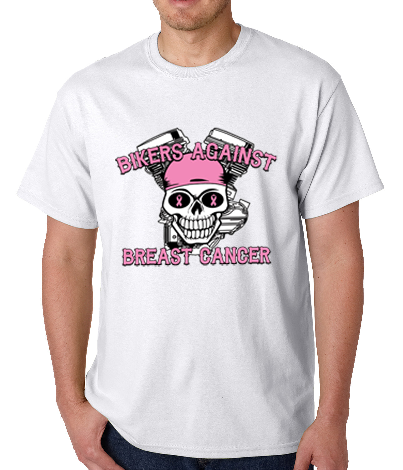Bikers Against Breast Cancer Mens T-shirt