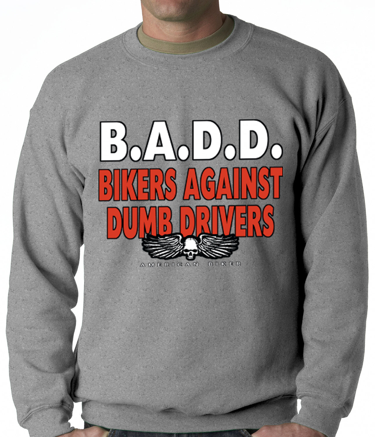 Bikers Against Dumb Drivers Crewneck