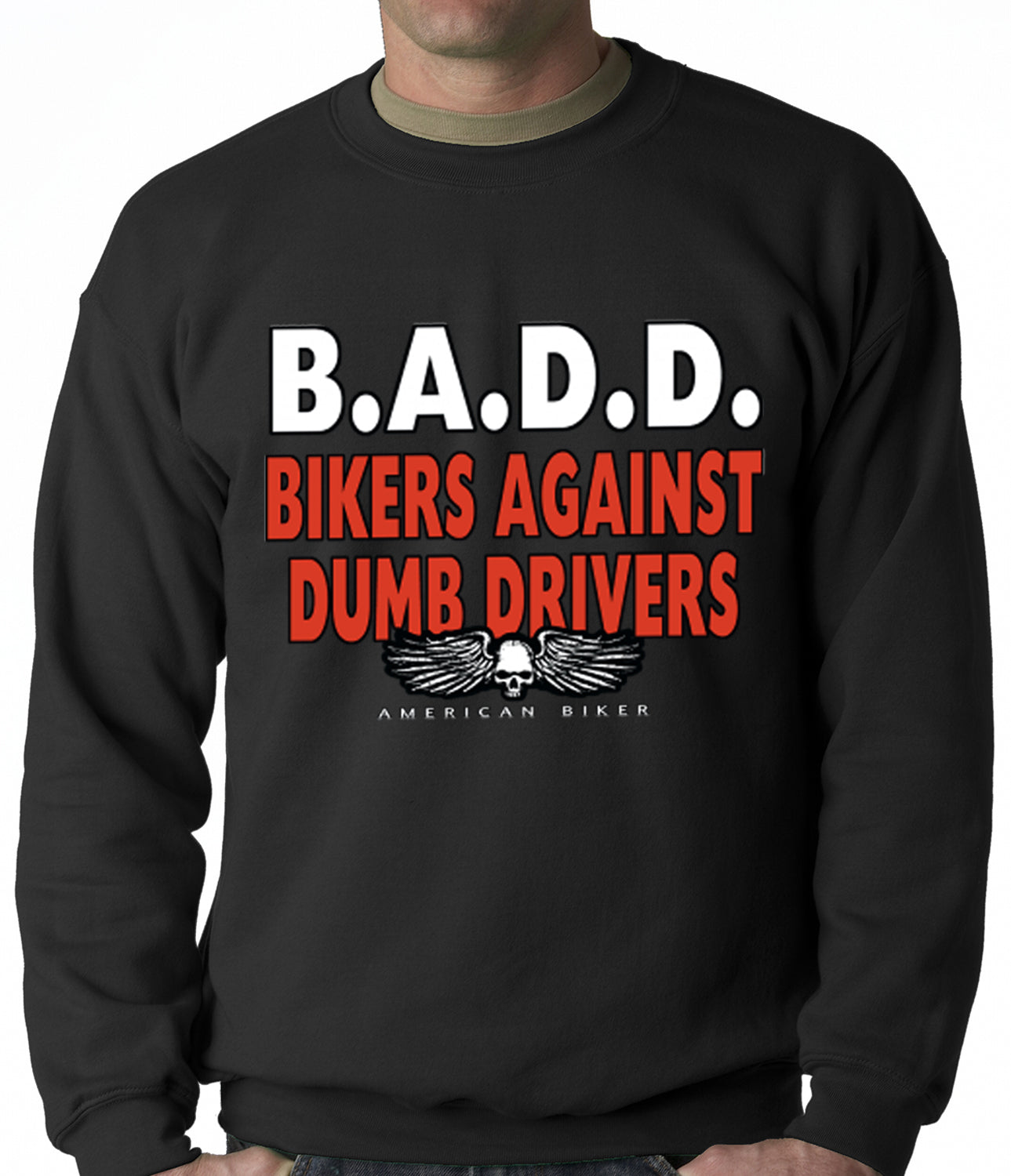 Bikers Against Dumb Drivers Crewneck