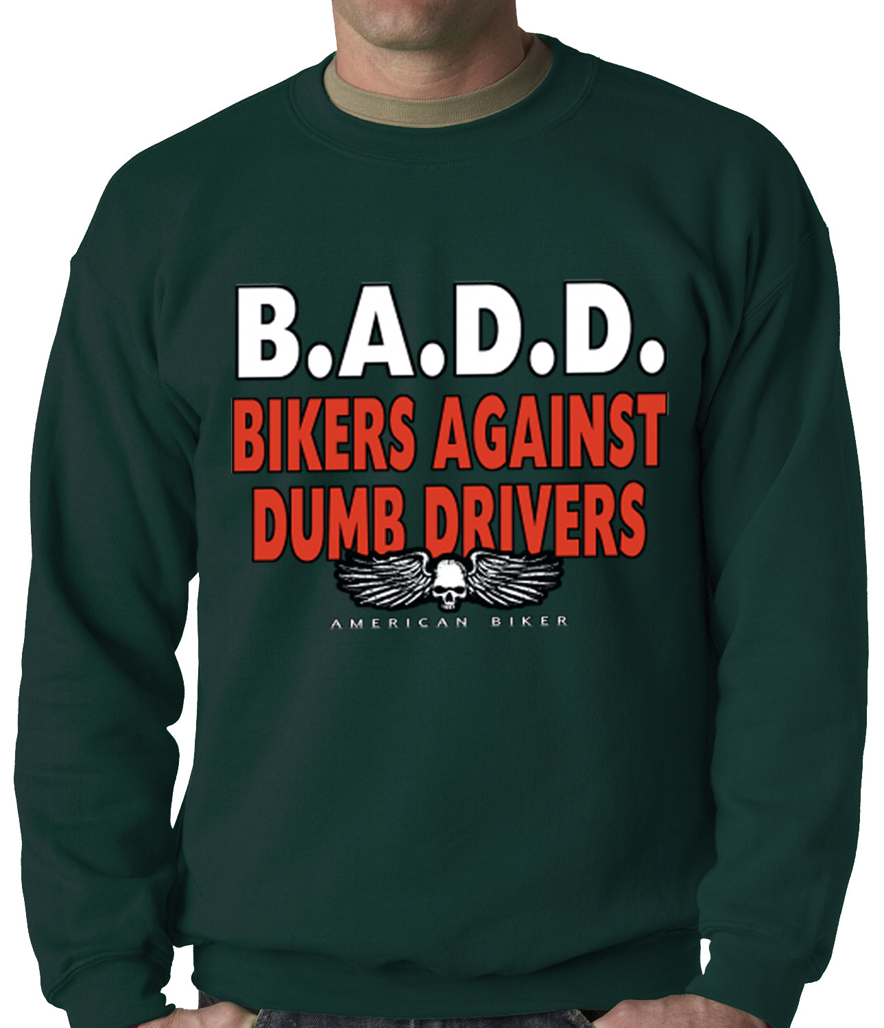 Bikers Against Dumb Drivers Crewneck