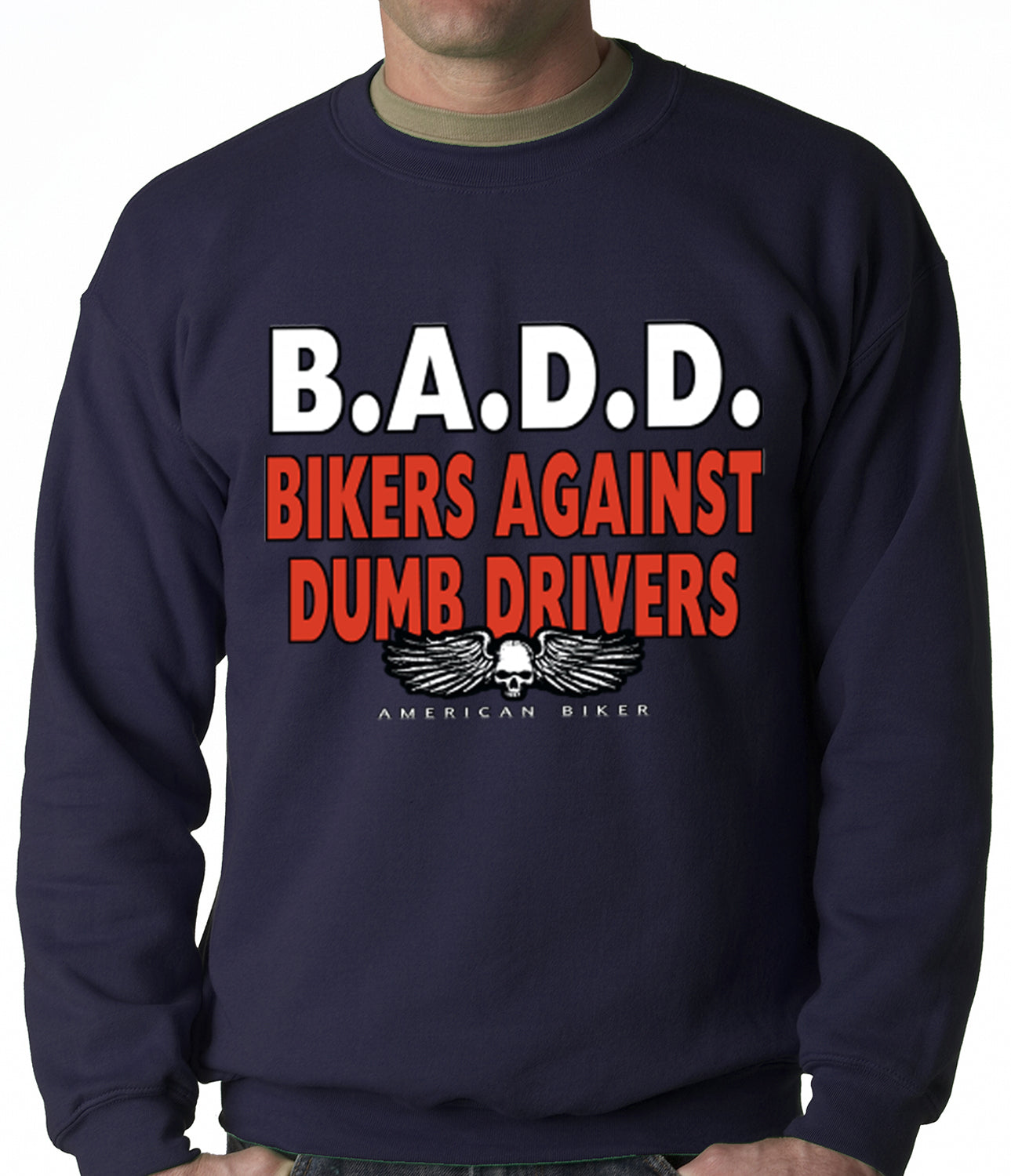 Bikers Against Dumb Drivers Crewneck