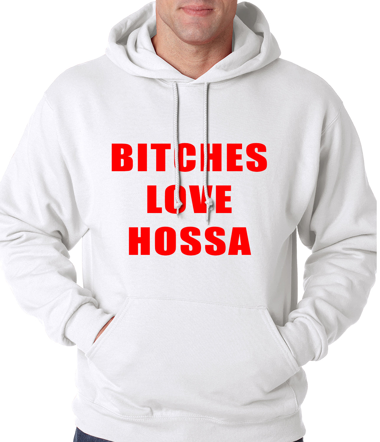 Bitches Love Hossa Chicago Hockey Adult Hoodie