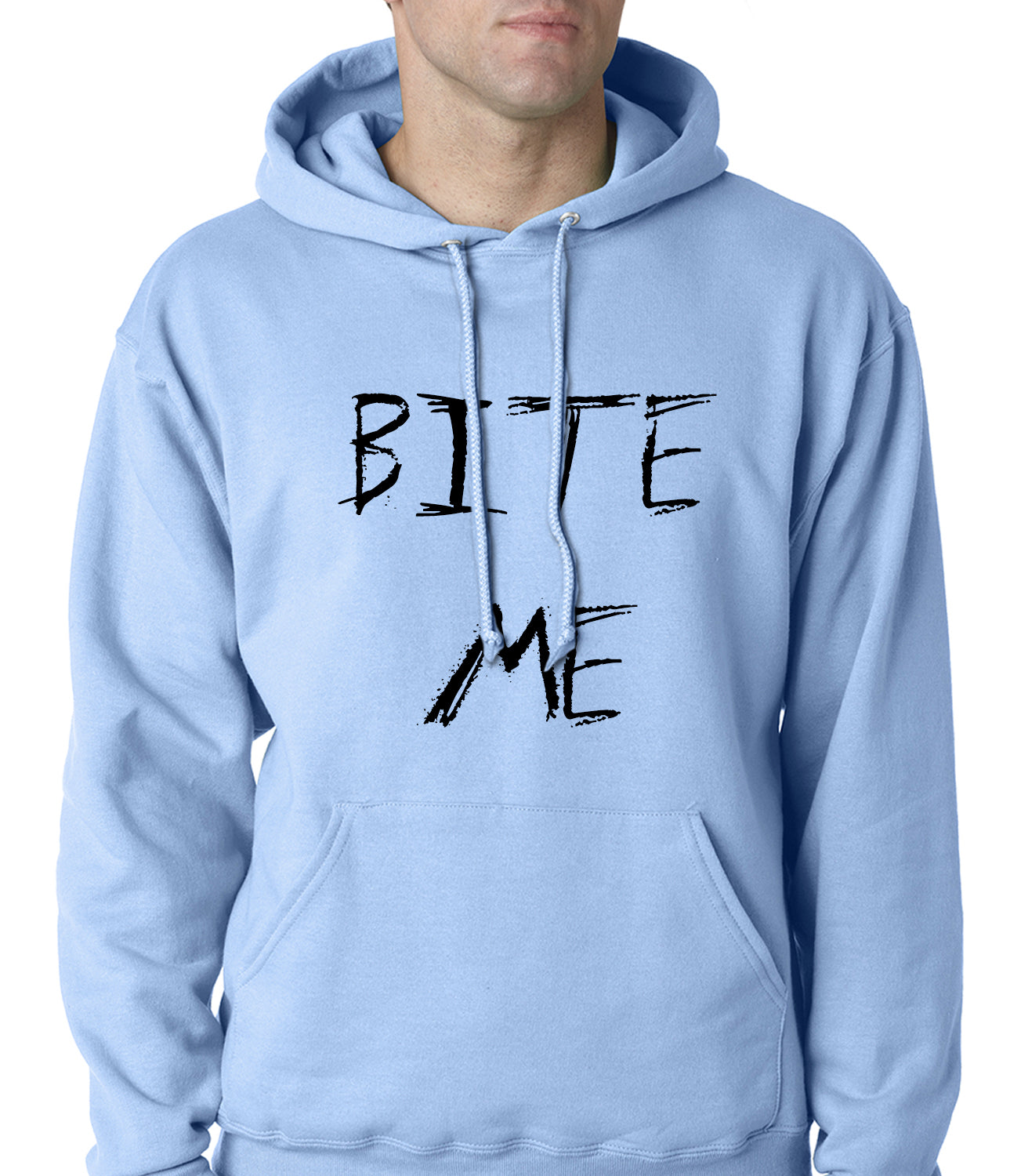 Bite Me Zombie and Vampire Lovers Adult Hoodie