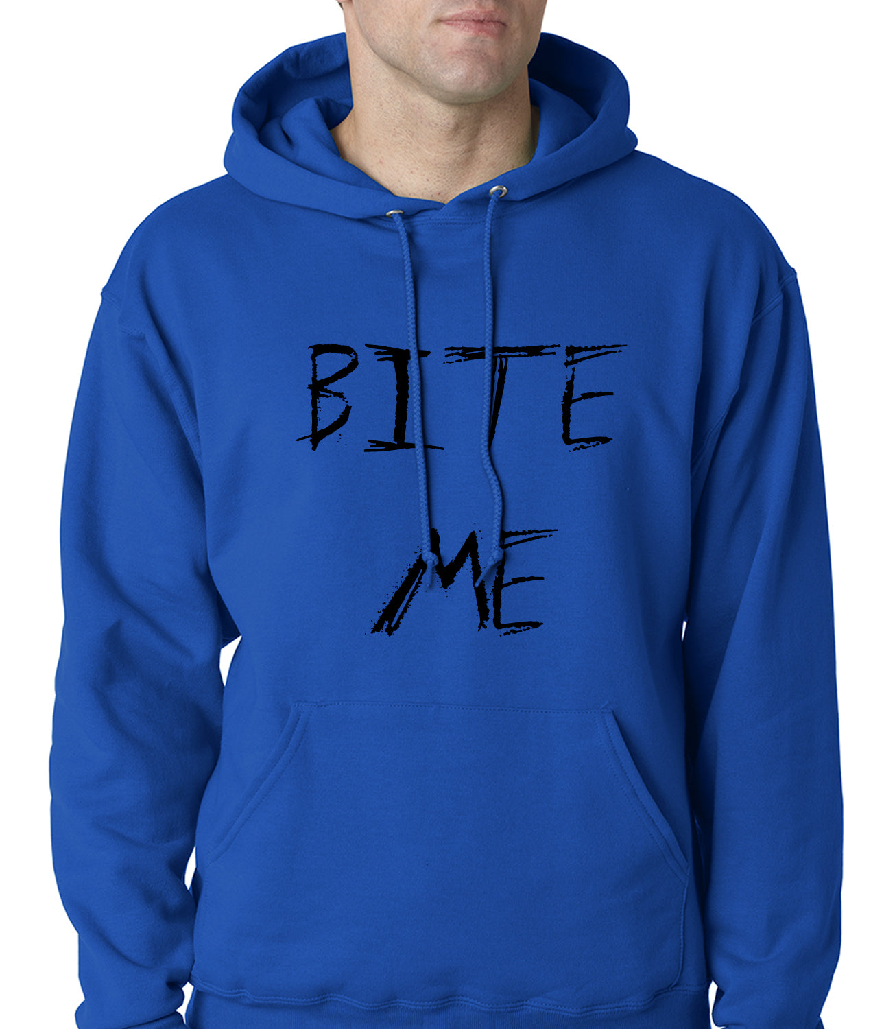 Bite Me Zombie and Vampire Lovers Adult Hoodie