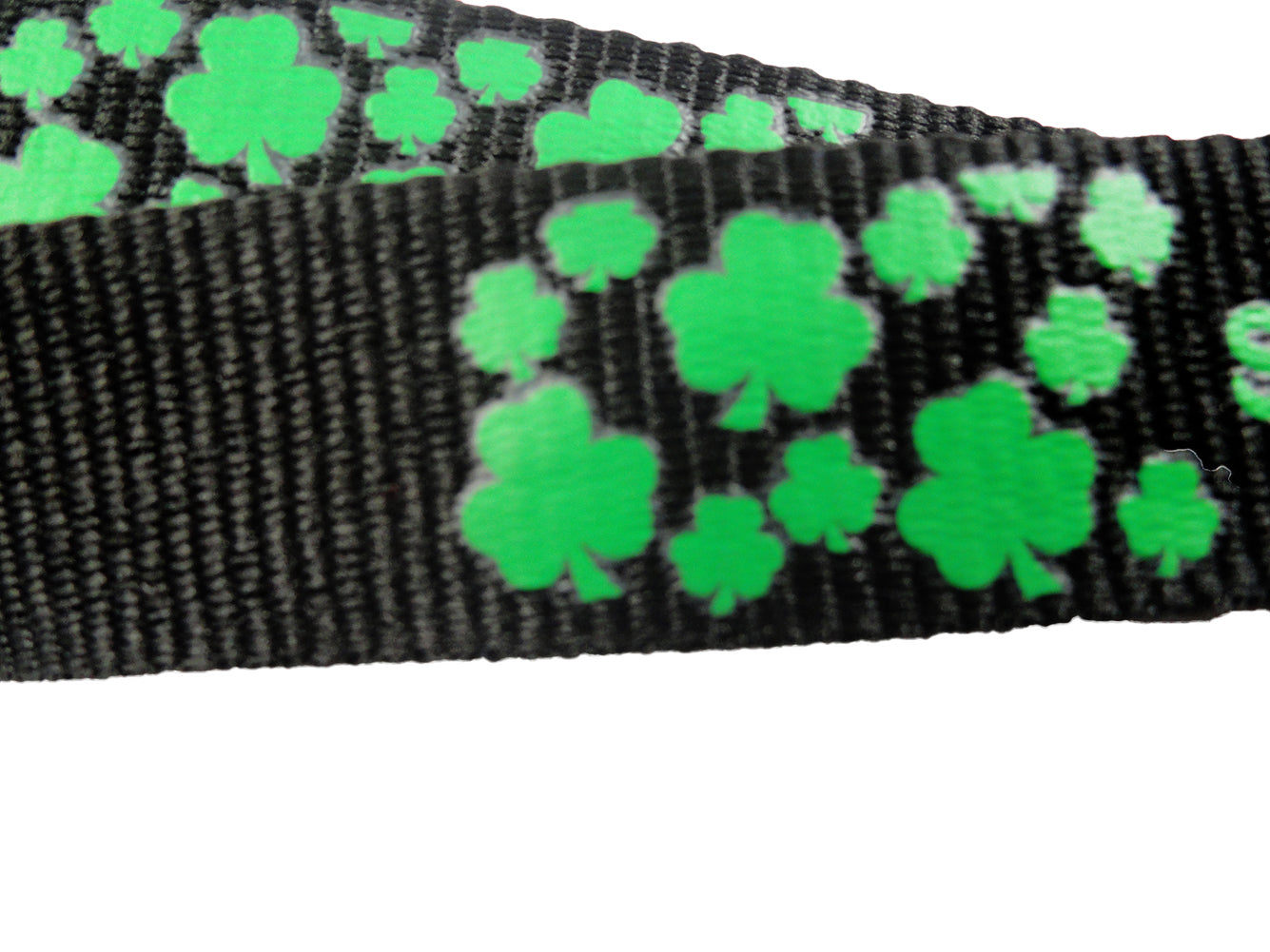 Black Happy St. Patrick's Day Lanyard