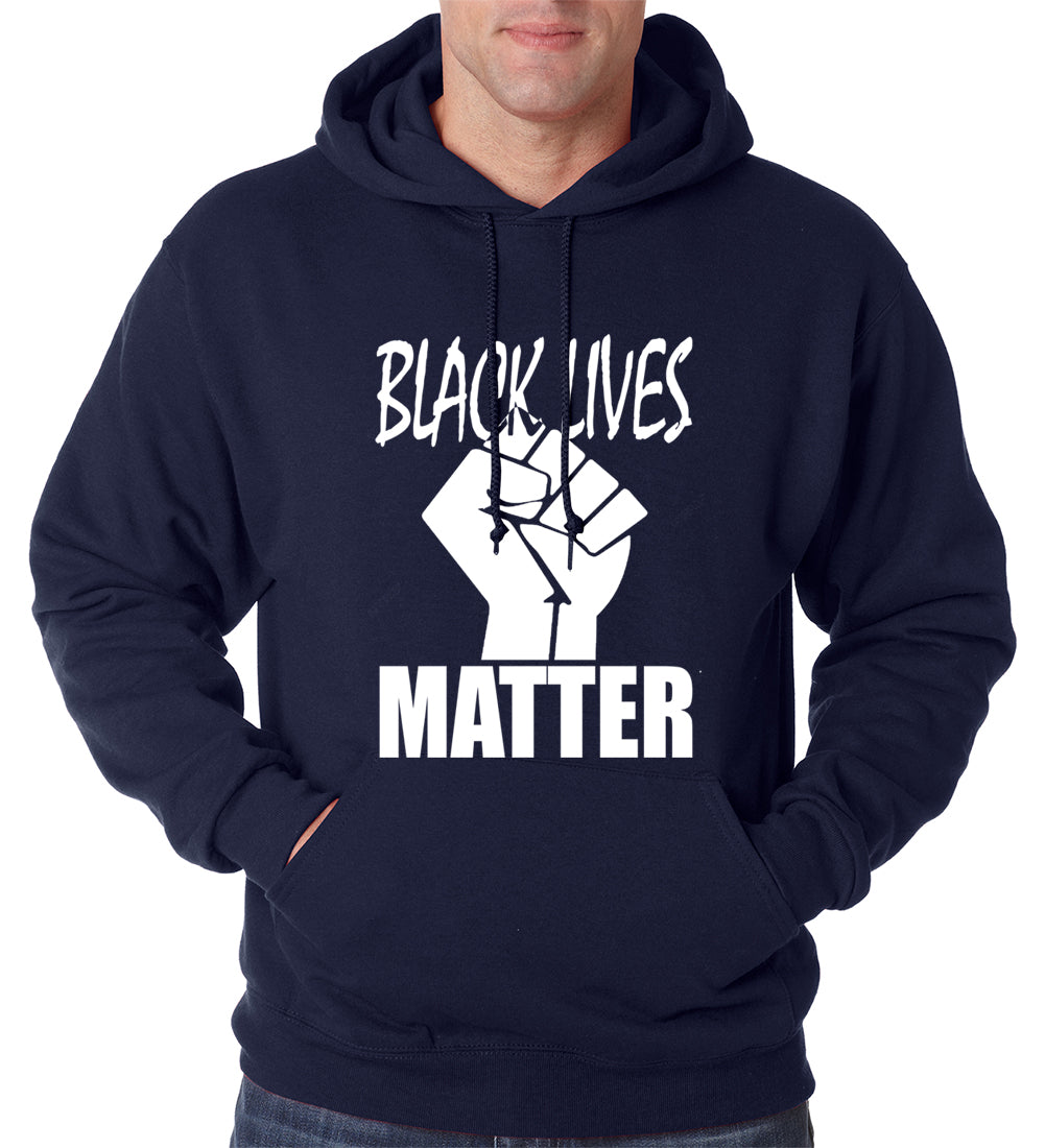 Black Lives Matter Fist Adult Hoodie