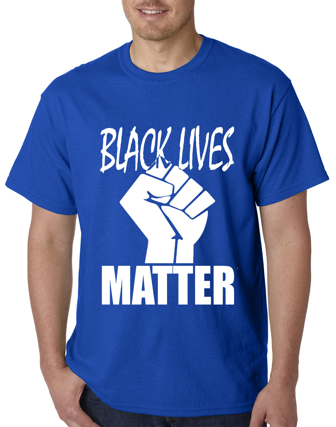 Black Lives Matter Fist Mens T-shirt