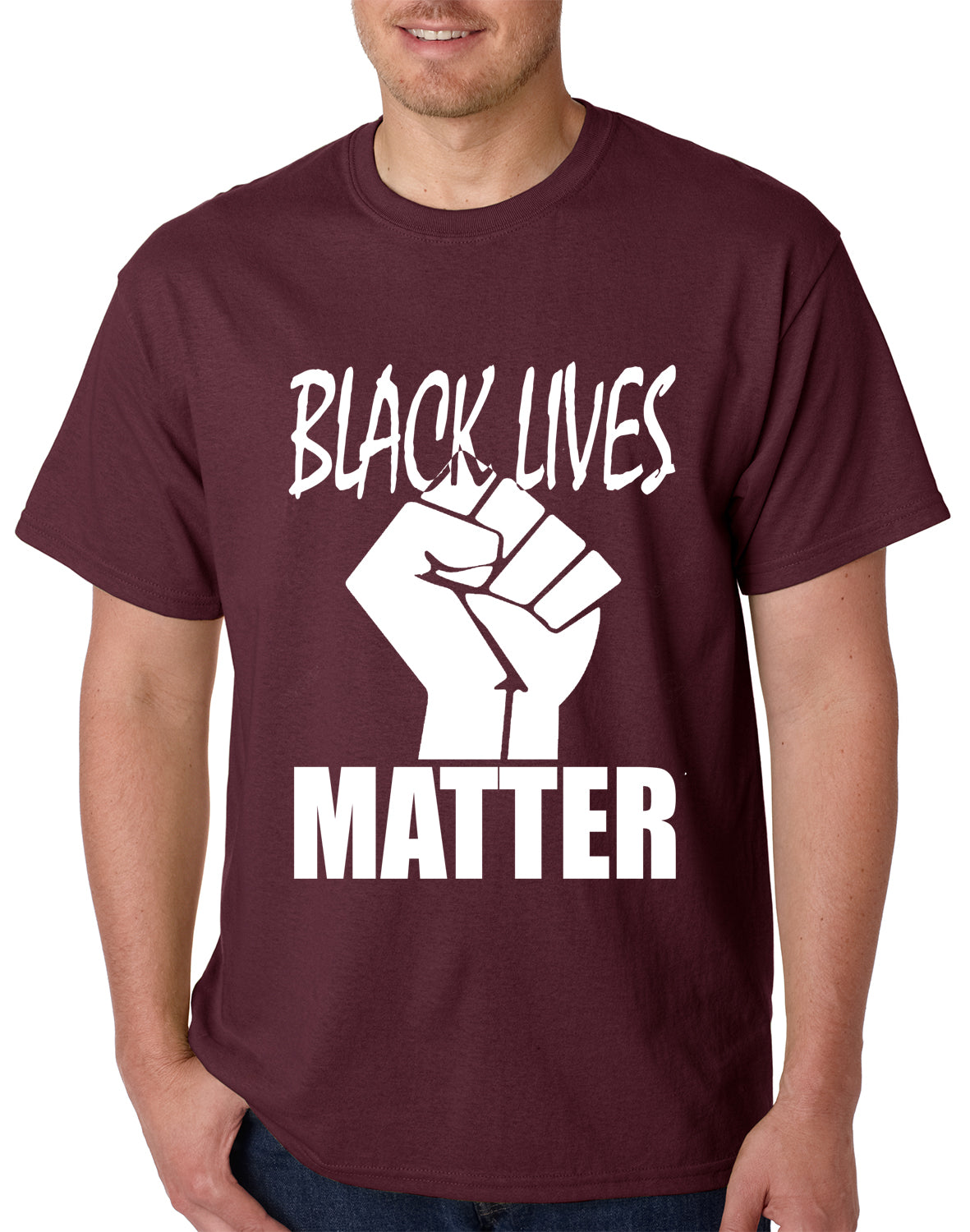 Black Lives Matter Fist Mens T-shirt