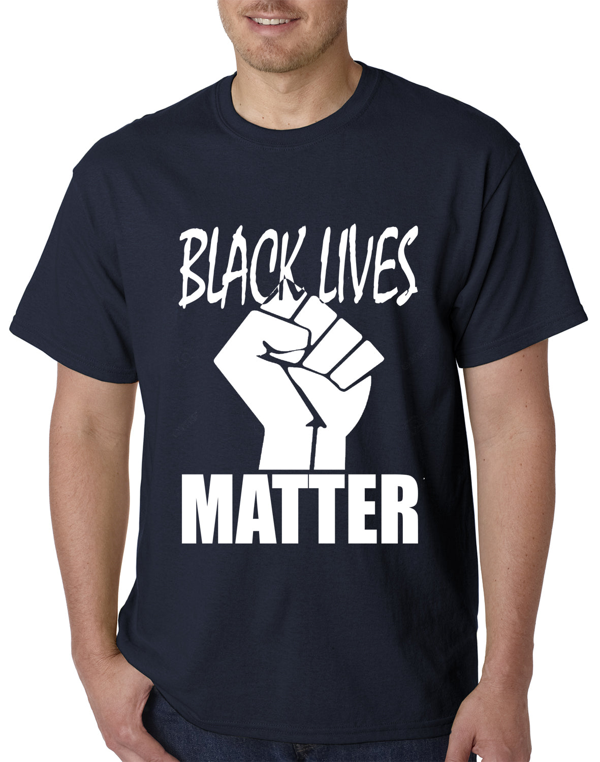 Black Lives Matter Fist Mens T-shirt