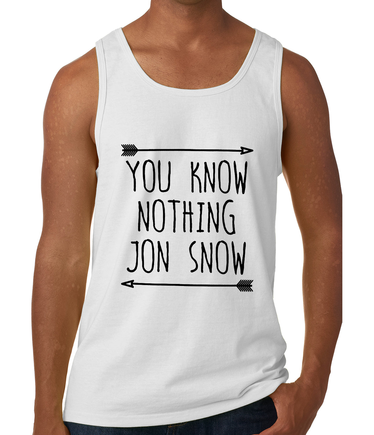 You Know Nothing Jon Snow Tank Top White