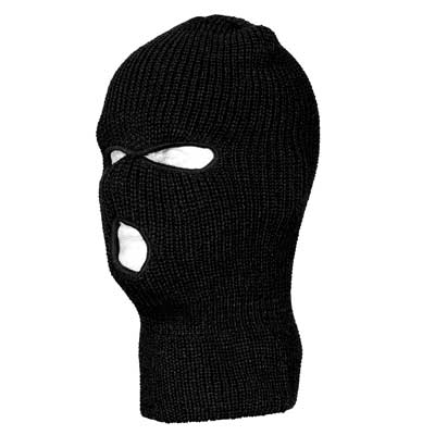 Black Warm Winter Ski and Face Mask