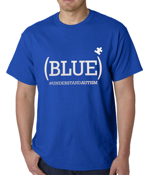 (BLUE) #UNDERSTAND AUTISM Mens T-shirt – Bewild