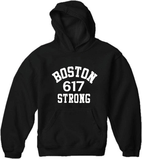 Boston 617 Strong Adult Hoodie