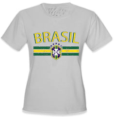 Brasil Vintage Shield International Girls T-Shirt