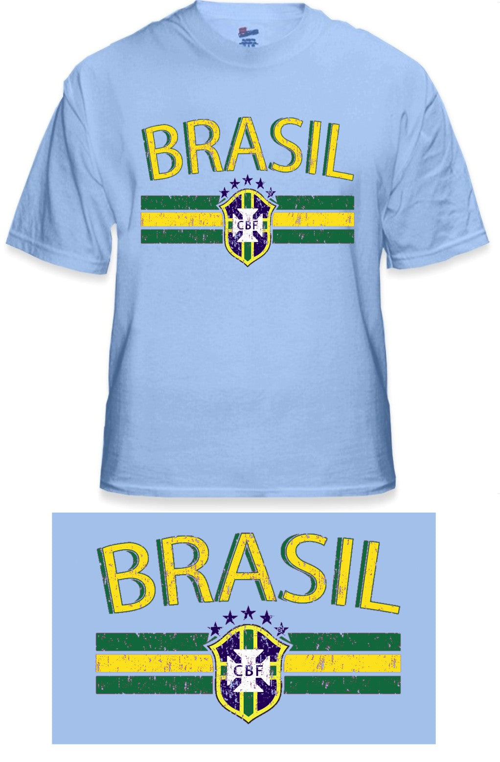 Brasil Vintage Shield International Mens T-Shirt