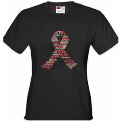 Breast Cancer Awareness "Words" Girl's T-Shirt