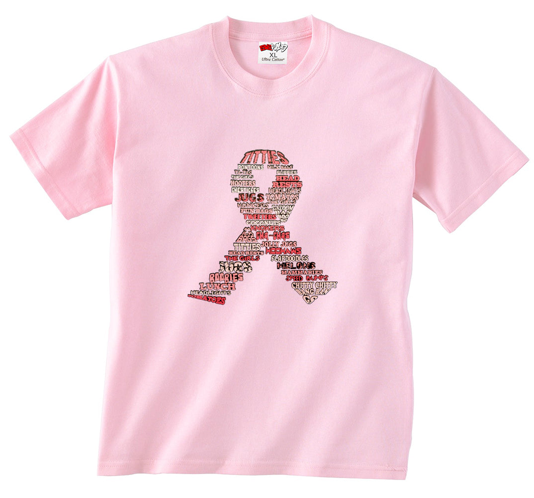 Breast Cancer Awareness "Words" Men's T-Shirt
