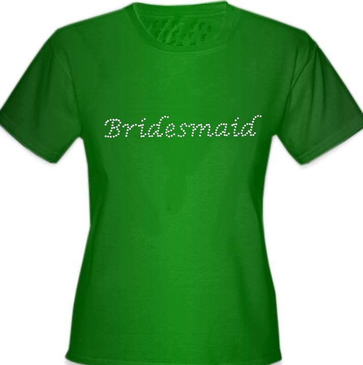 Bridesmaid Rhinestone Girl's T-Shirt