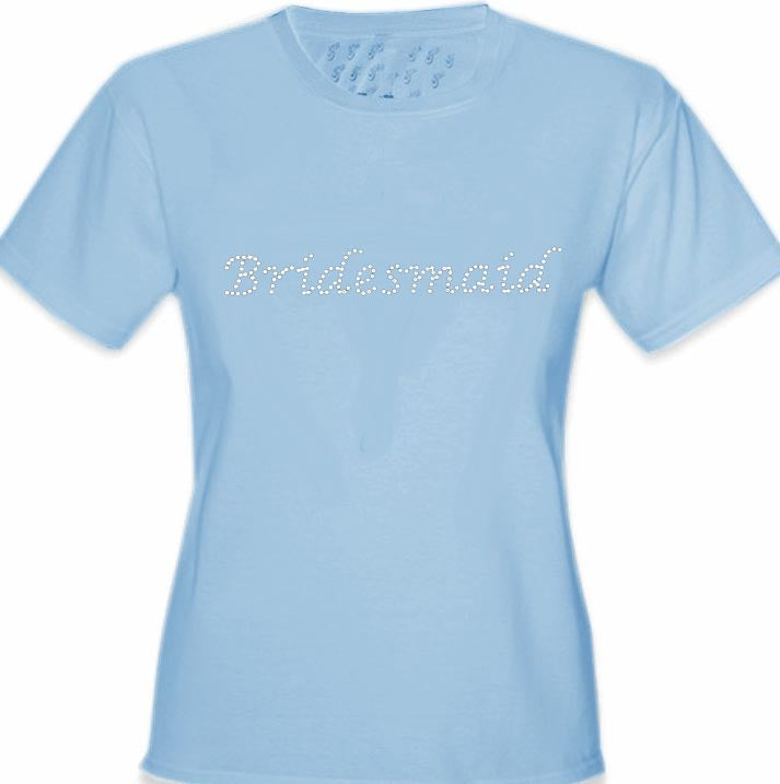 Bridesmaid Rhinestone Girl's T-Shirt