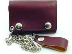 Brown Leather Chain Wallet