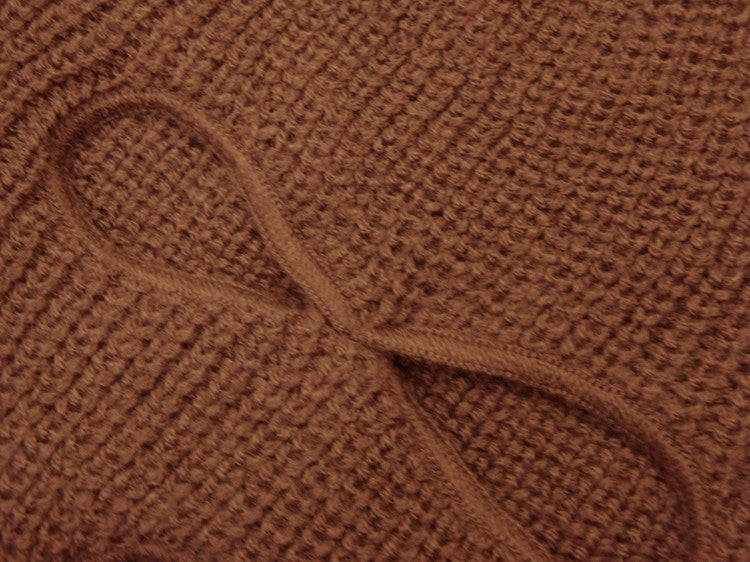 Brown Warm Winter Ski and Face Mask