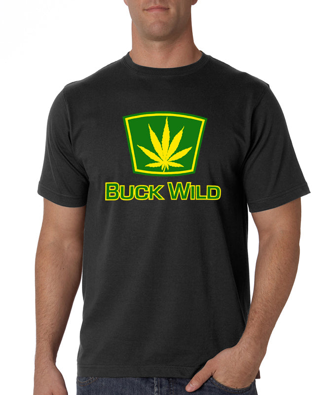 Buck Wild Pot Leaf Men's T-Shirt
