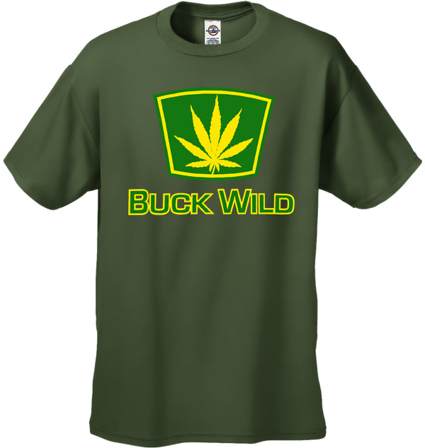 Buck Wild Pot Leaf Men's T-Shirt
