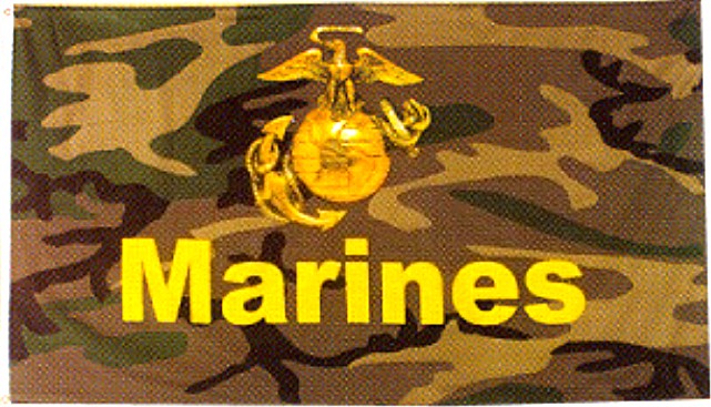 Camo Marines Flag