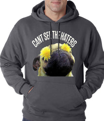 Can't See The Haters Funny Pug Adult Hoodie