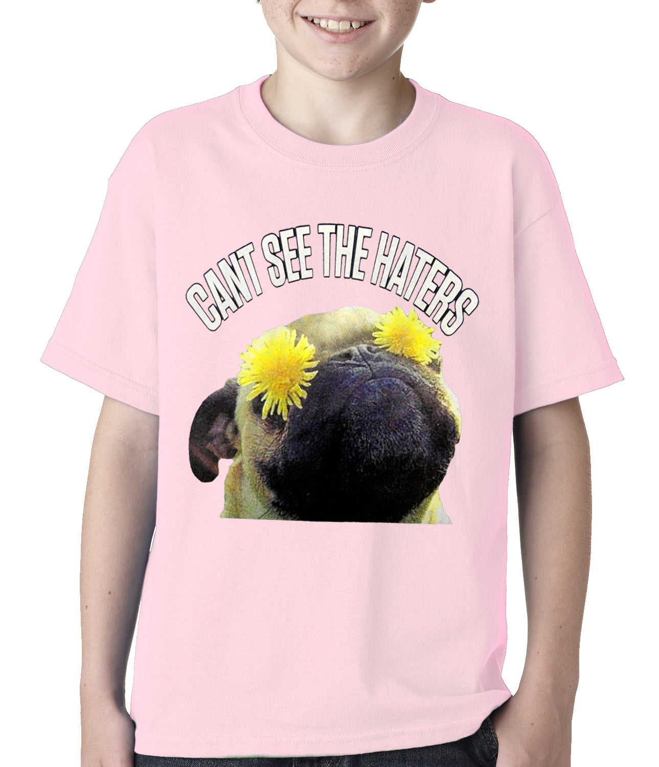 Can't See The Haters Funny Pug Kids T-shirt
