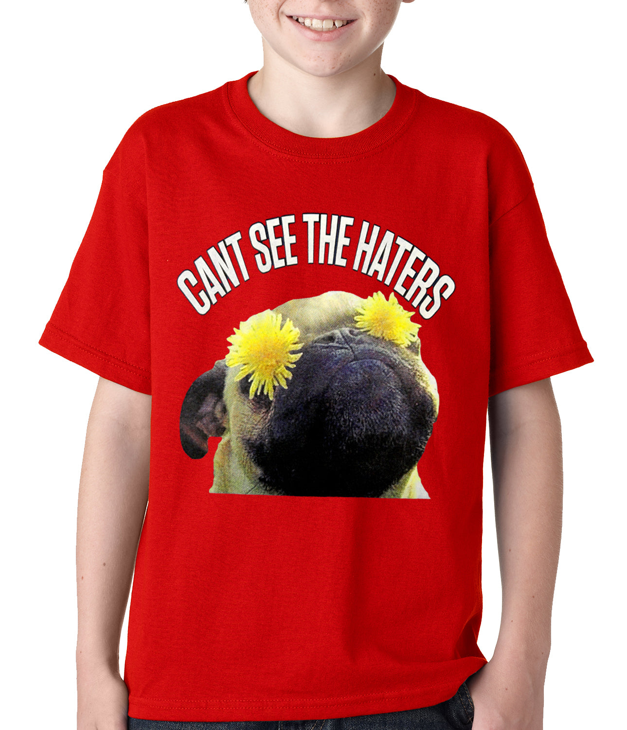 Can't See The Haters Funny Pug Kids T-shirt