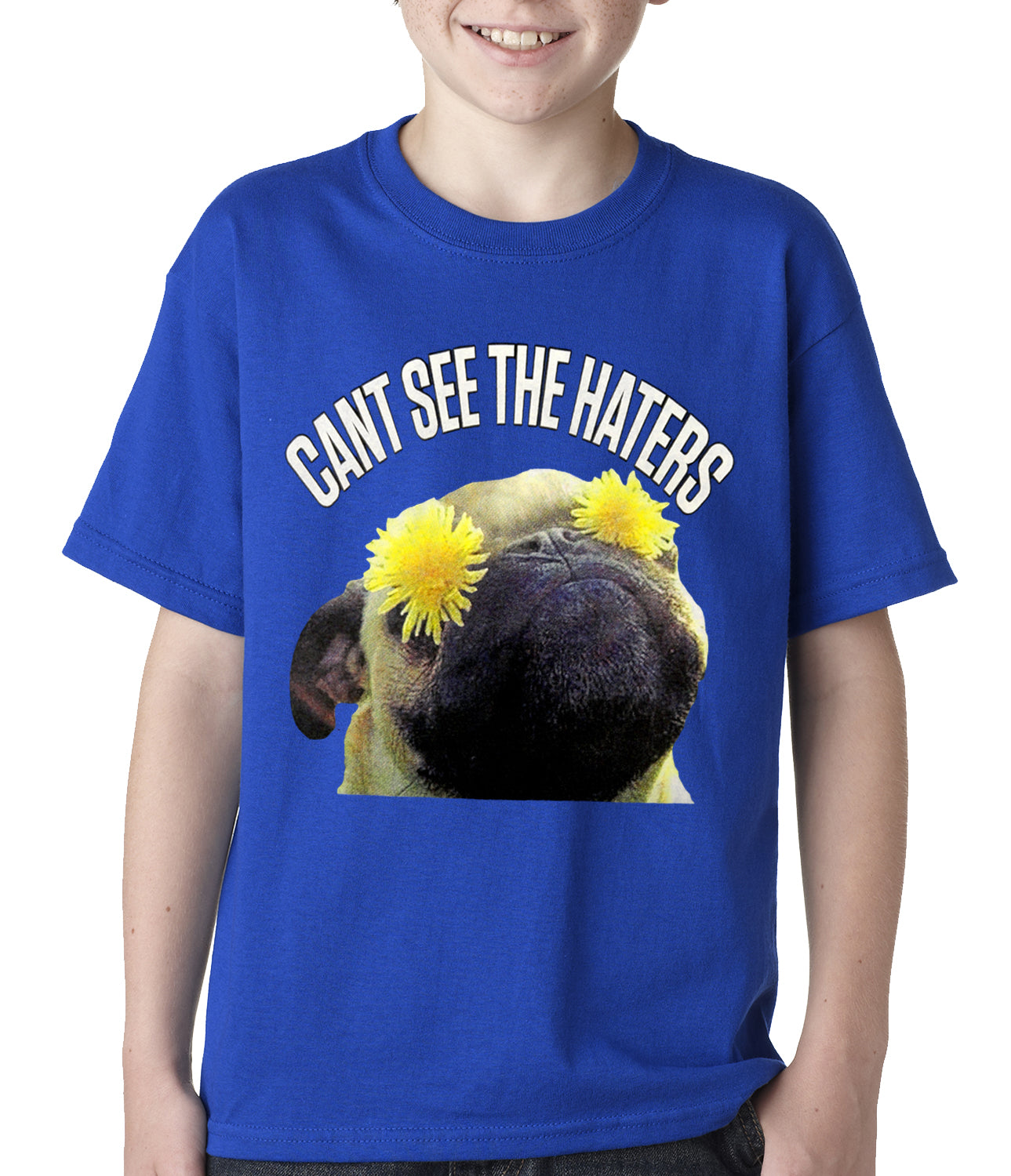 Can't See The Haters Funny Pug Kids T-shirt