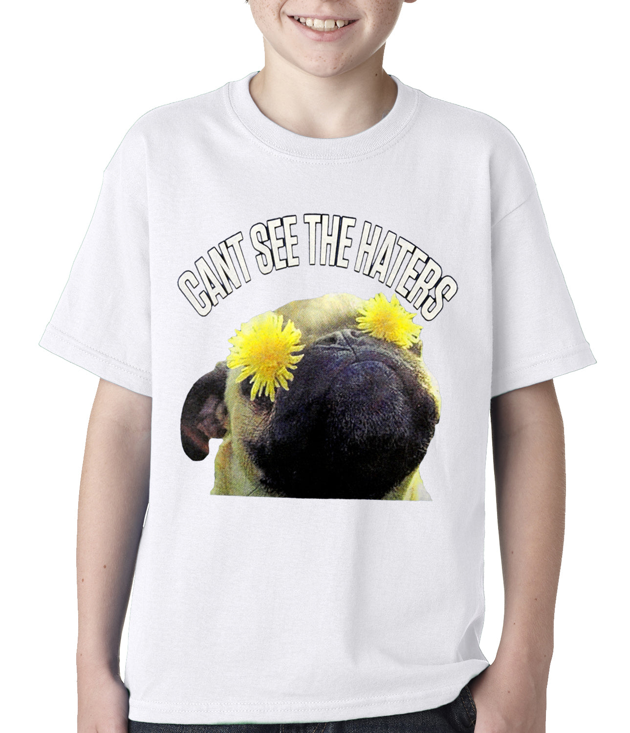 Can't See The Haters Funny Pug Kids T-shirt