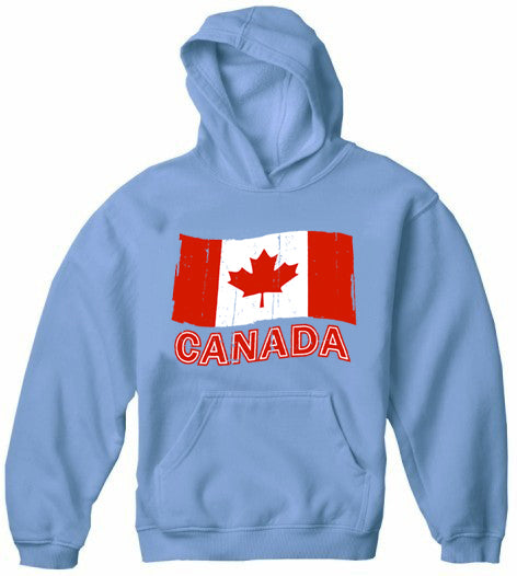 Canada Vintage Flag Adult Hoodie