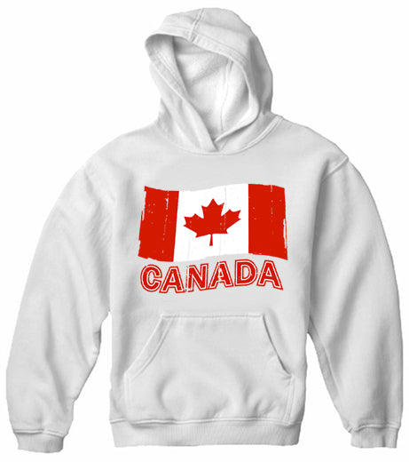 Canada Vintage Flag Adult Hoodie