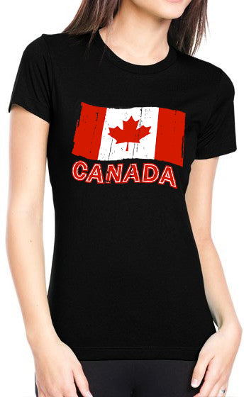 Canada Vintage Flag Girl's T-Shirt