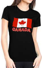 Canada Vintage Flag Girl's T-Shirt