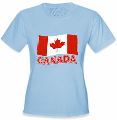 Canada Vintage Flag Girl's T-Shirt