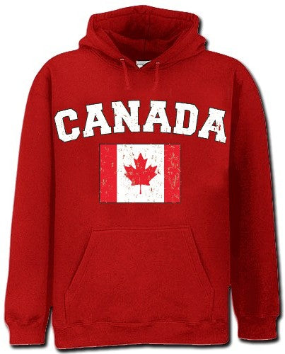 Canada Vintage Flag International Hoodie