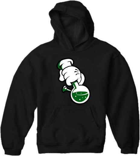 Cartoon Hands Bong Rip Adult Hoodie