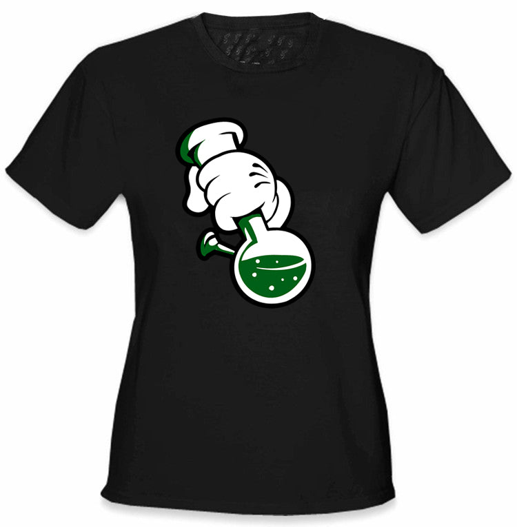 Cartoon Hands Bong Rip Girl's T-Shirt
